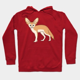 Fennec fox cartoon illustration Hoodie